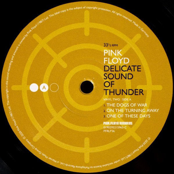 Pink Floyd -  Delicate Sound Of Thunder (Vinyl, DLC)