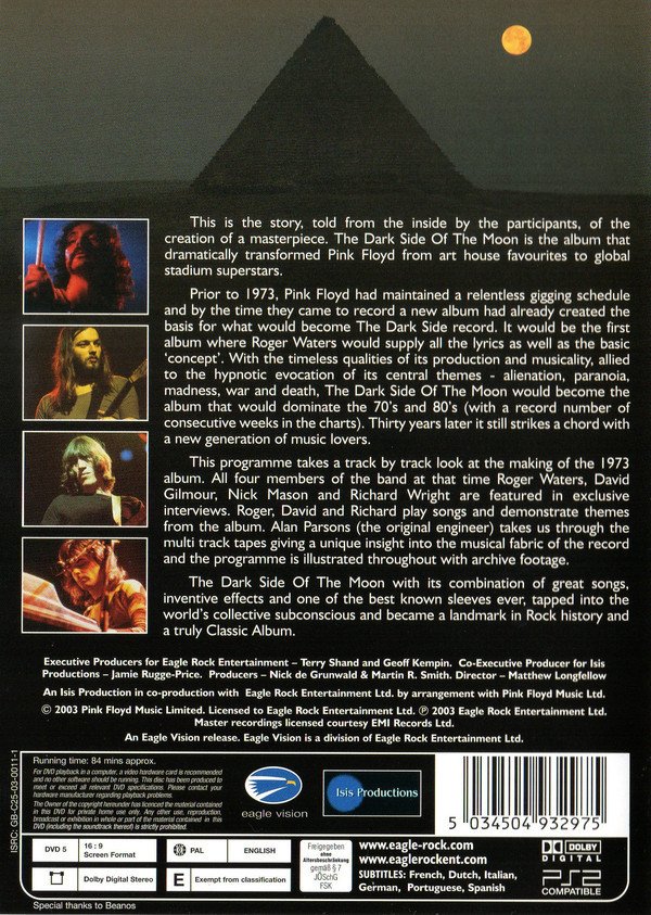 Pink Floyd - Making of The Dark Side of The Moon (DVD)