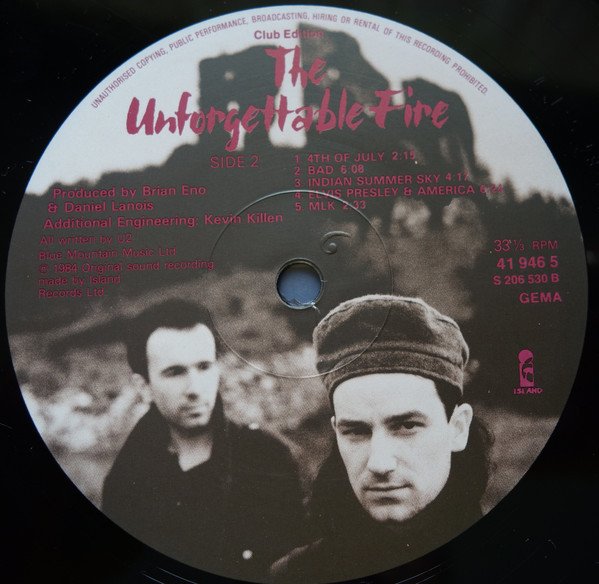 U2 - The Unforgettable Fire (Vinyl)