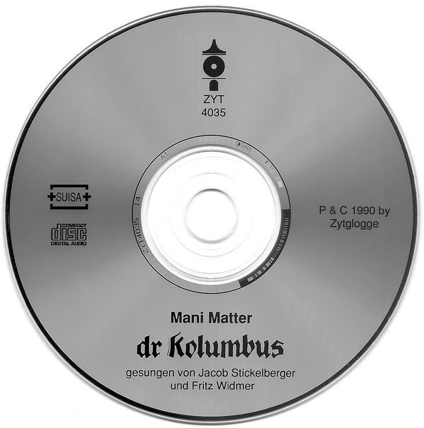 Mani Matter ‎– Dr Kolumbus (CD)
