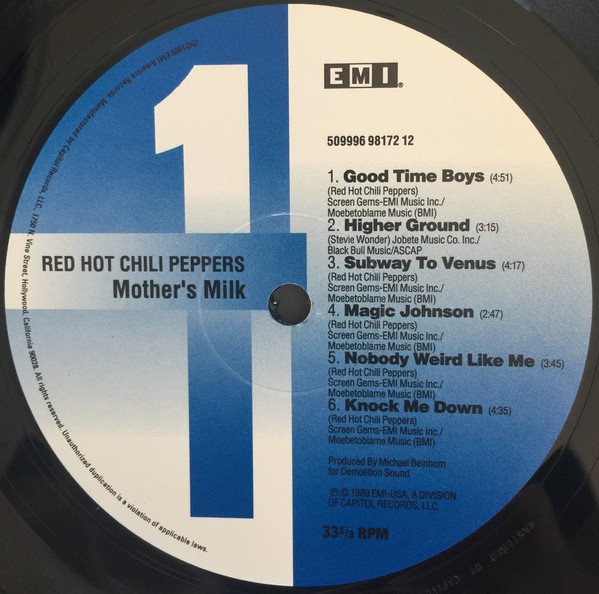 Red Hot Chili Peppers - Mothers Milk (Vinyl)