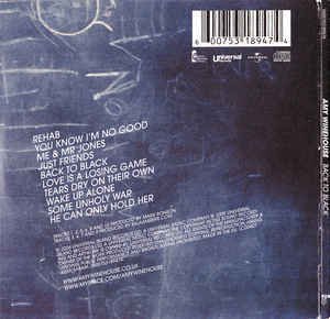 Amy Winehouse ‎– Back To Black (CD)