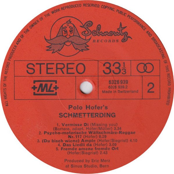 Polo Hofer - Schmetterding (Vinyl)