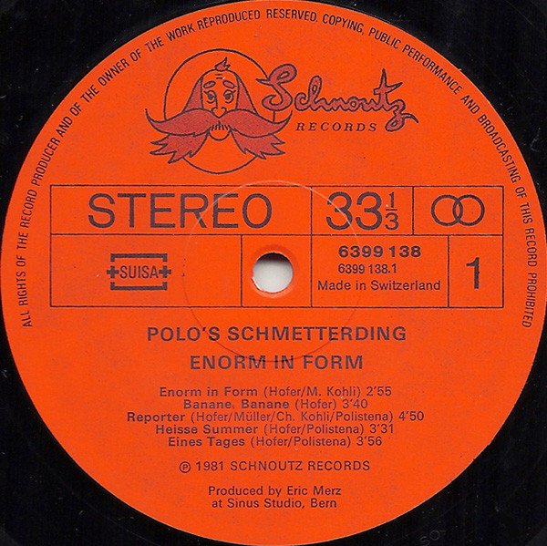 Polo Hofer / Polo's Schmetterding  ‎– Enorm In Form (Vinyl)