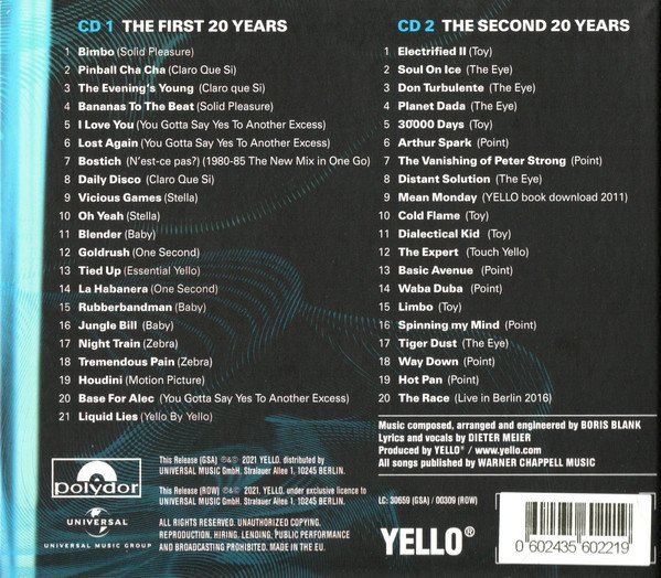 Yello - Yell40 Years (CD)