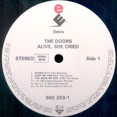 The Doors - Alive, She Cried (Vinyl)