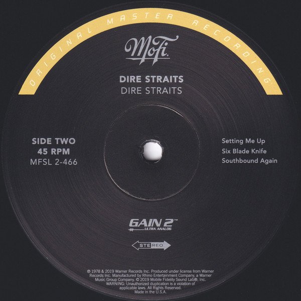 Dire Straits - Dire Straits (Vinyl, MFSL)