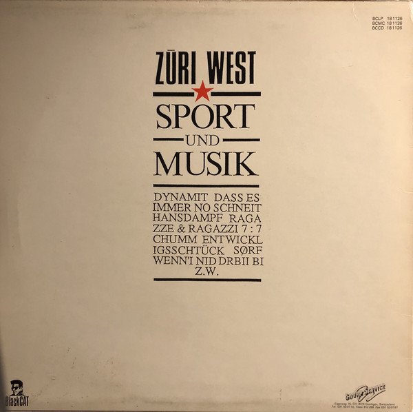Züri West - Sport und Musik (Vinyl)