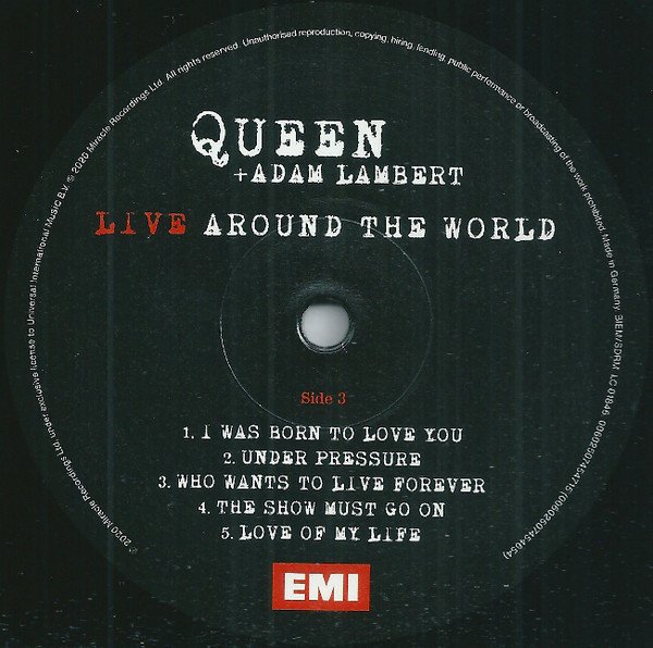 Queen + Adam Lambert ‎– Live Around The World (Vinyl, DLC)