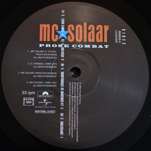 MC Solaar - Prose Combat (Vinyl)