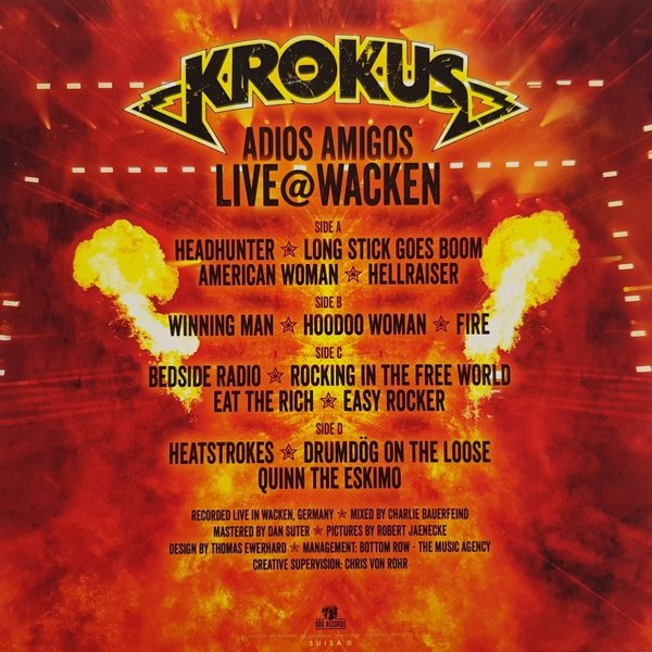 Krokus - Adios Amigos Live@Wacken (Orange Vinyl)