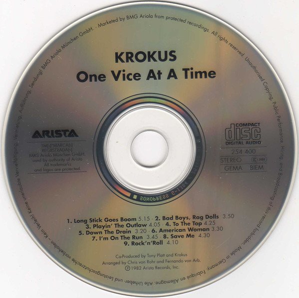 Krokus - One Vice At A Time (CD)