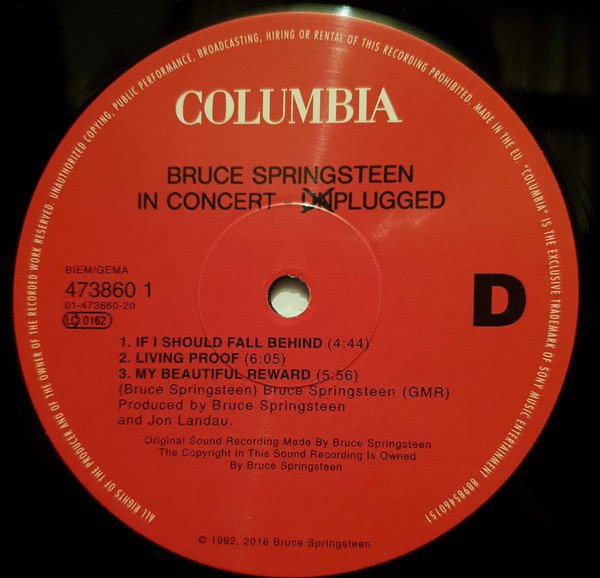Bruce Springsteen -  In Concert / MTV Unplugged (Vinyl)