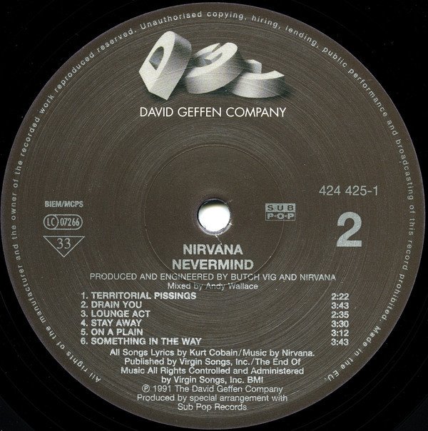 Nirvana - Nevermind (Vinyl, DLC)