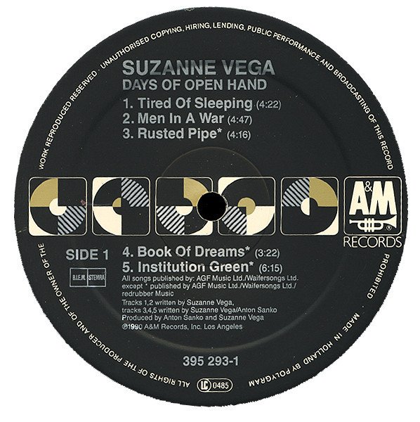 Suzanne Vega - Days Of Open Hand (Vinyl)