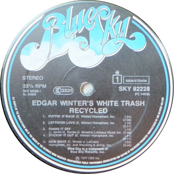 Edgar Winter's White Trash - Recycled (Vinyl)