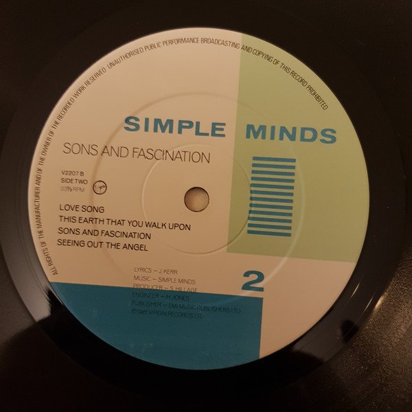 Simple Minds - Sons And Fascination (Vinyl)