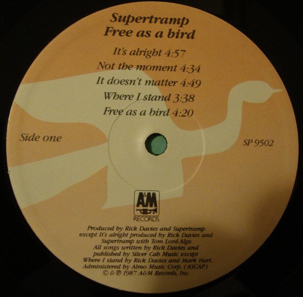 Supertramp - Free As A Bird (Vinyl)