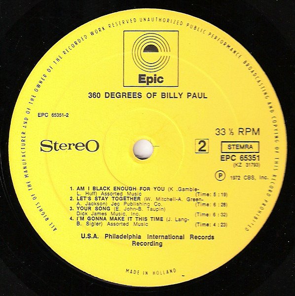 Billy Paul – 360 Degrees Of Billy Paul (Vinyl)