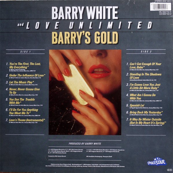 Barry White And Love Unlimited - Barry's Gold (Vinyl)