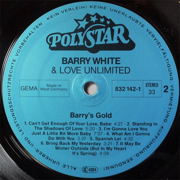 Barry White And Love Unlimited - Barry's Gold (Vinyl)