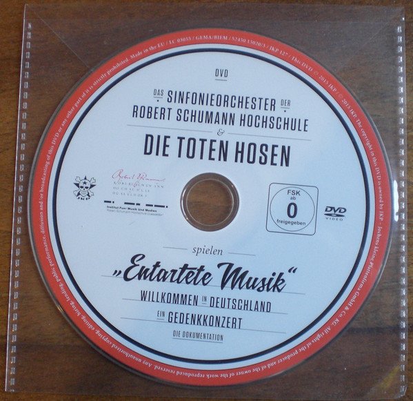 Das Sinfonieorchester, Robert Schumann Hochschule & Die Toten Hosen ‎– "Entartete Musik"(Vinyl, DVD)