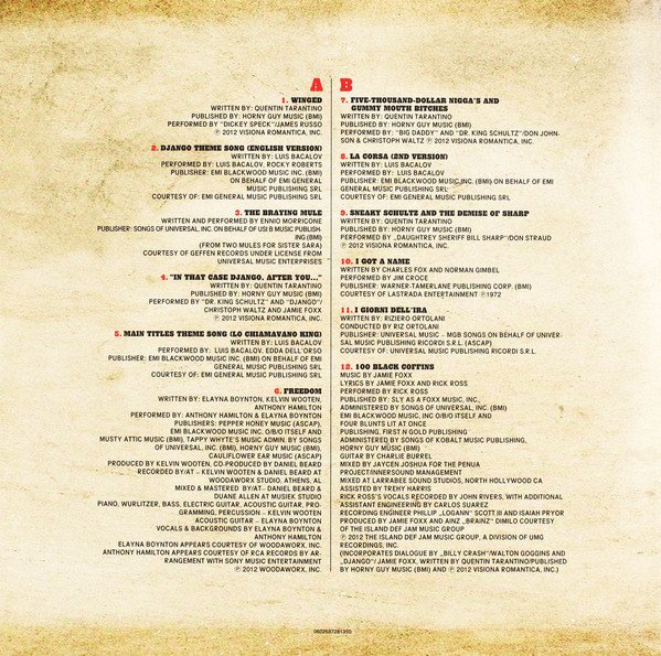 Various Artists - Django Unchained: Original Motion Picture Soundtrack (Vinyl)