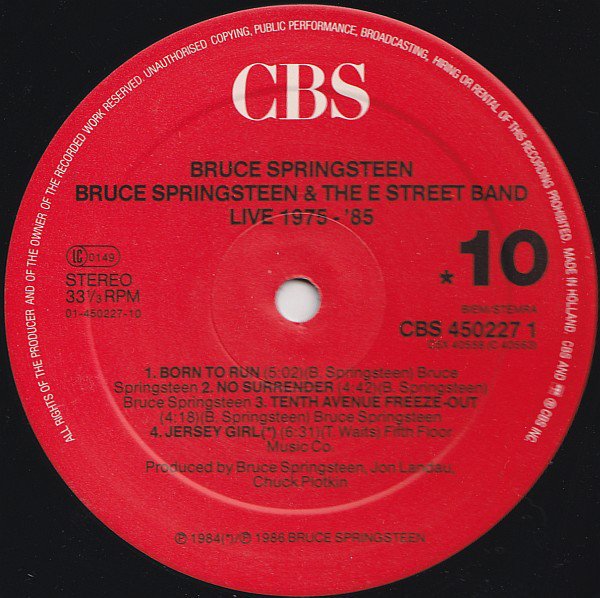 Bruce Springsteen & The E Street Band - Live/1975-85 (Vinyl)