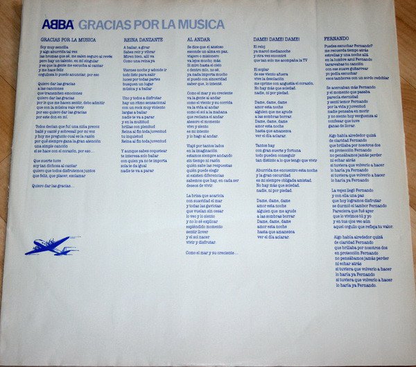 ABBA - Gracias Por La Musica (Vinyl)