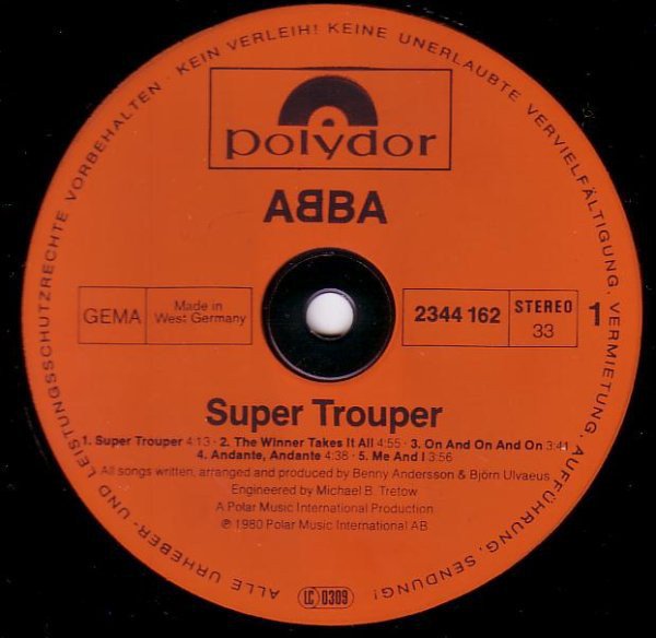 ABBA - Super Trouper (Vinyl)