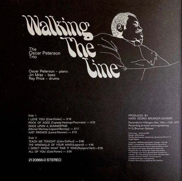Oscar Peterson Trio – Walking The Line (Vinyl)