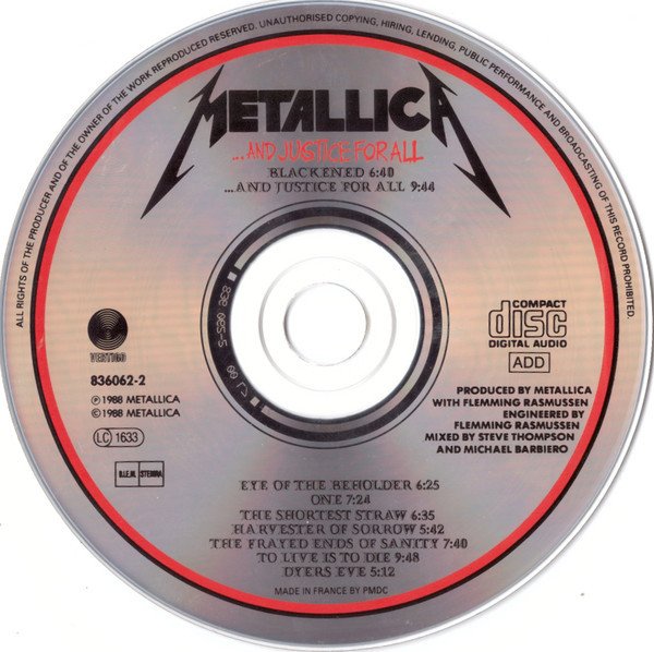 Metallica - ...And Justice For All (CD)