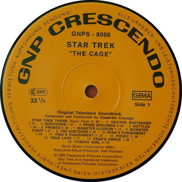 Alexander Courage – Star Trek - From The Original Pilots (Vinyl)