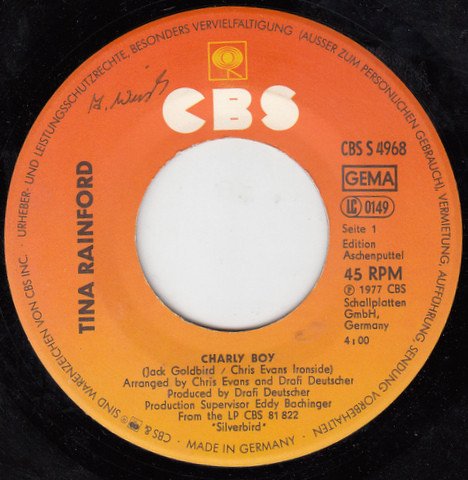 Tina Rainford – Charly Boy (Vinyl Single)