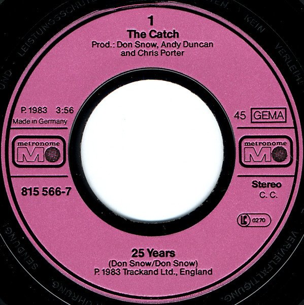 The Catch – 25 Years (Vinyl Single)