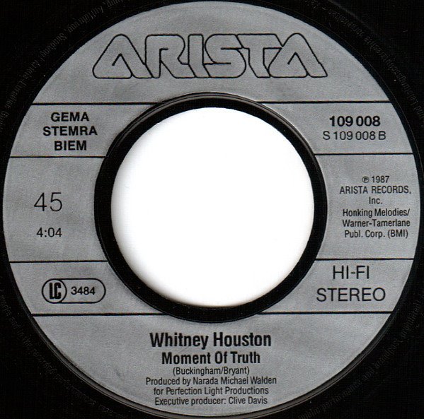 Whitney Houston – I Wanna Dance With Somebody (Who Loves Me) (Vinyl Single)