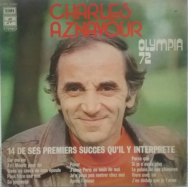 Charles Aznavour – Olympia (14 De Ses Premiers Succès Qu'il Y Interprète) (Vinyl)
