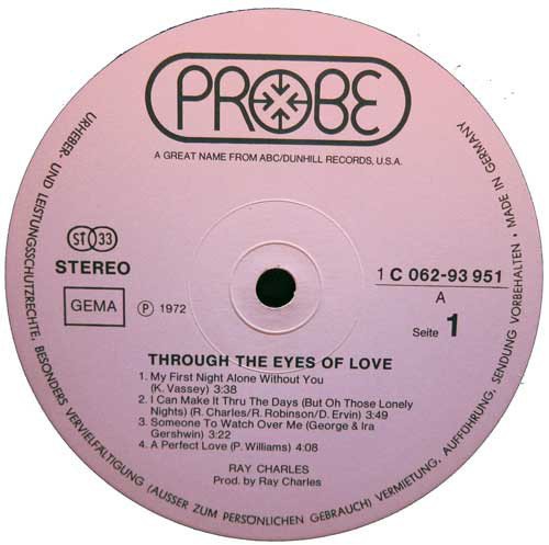 Ray Charles - Through The Eyes Of Love (Vinyl)