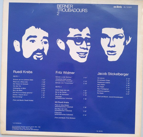 Berner Troubadours – Berner Troubadours 2 (Vinyl)