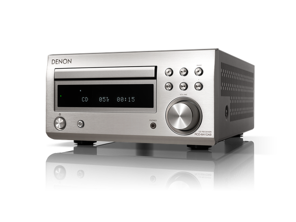Denon Mini-Anlage mit Lautsprecher (Schwarz) -  D-M41DAB+ (CD, Bluetooth, DAB, AUX)
