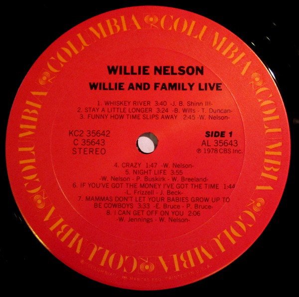 Willie Nelson - Willie And Family Live (Vinyl)