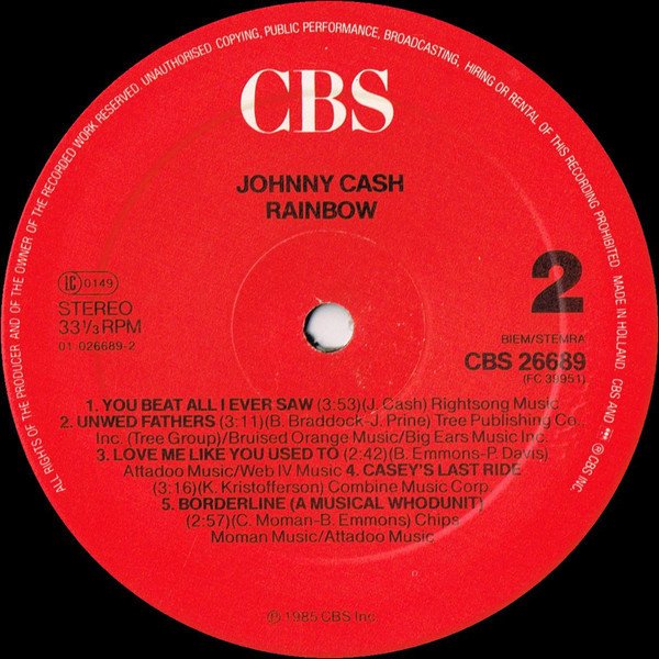 Johnny Cash ‎– Rainbow (Vinyl)