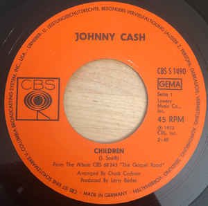 Johnny Cash ‎– Children (Vinyl Single)