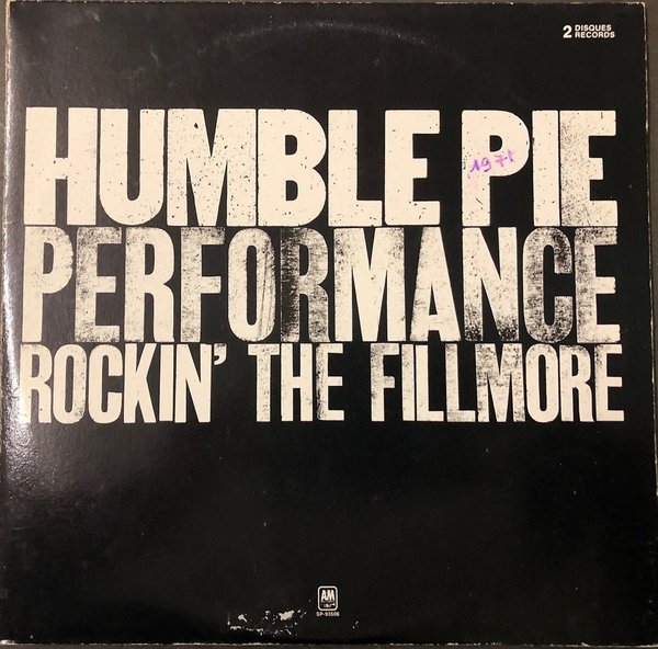 Humble Pie - Performance: Rockin' The Fillmore (Vinyl)