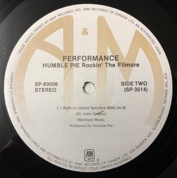 Humble Pie - Performance: Rockin' The Fillmore (Vinyl)