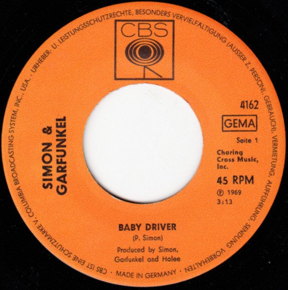 Simon & Garfunkel - Baby Driver / The Boxer (Vinyl Single)