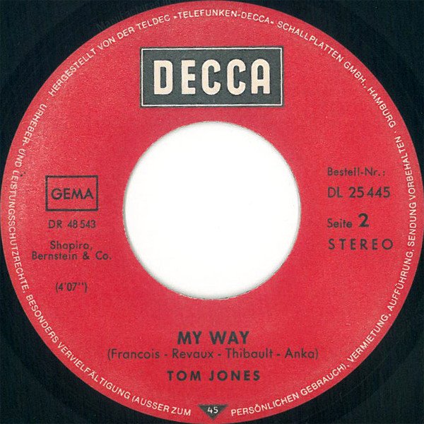 Tom Jones - She's A Lady (Vinyl Single)