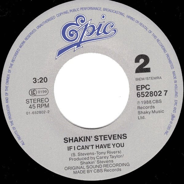 Shakin' Stevens - Feel The Need In Me (Vinyl Single)