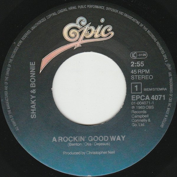 Shakin' Stevens & Bonnie Tyler - A Rockin' Good Way (Vinyl Single)