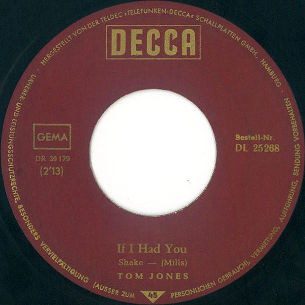 Tom Jones - Green, Green Grass Of Home (Vinyl Single)